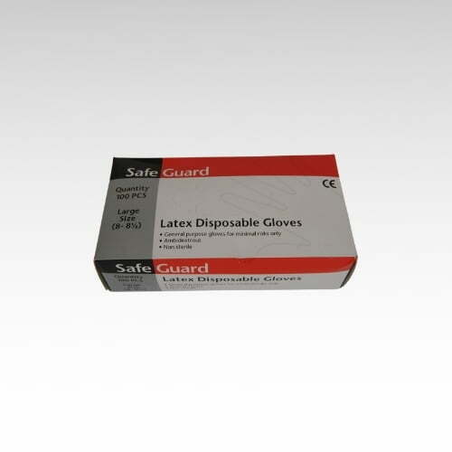 Latex disposable gloves