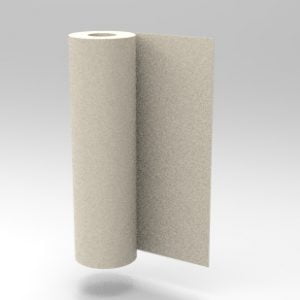 horizontal roll of fibreglass mat