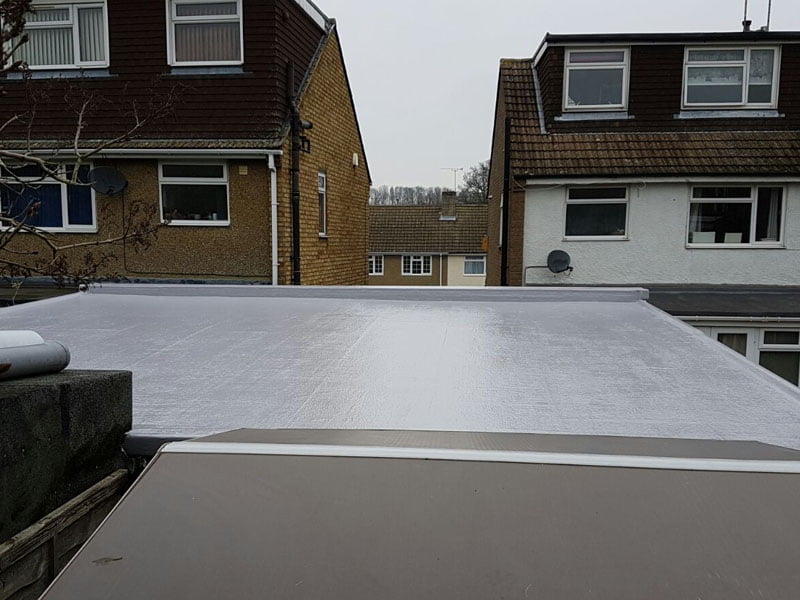 GRP Overlay roofing - installed