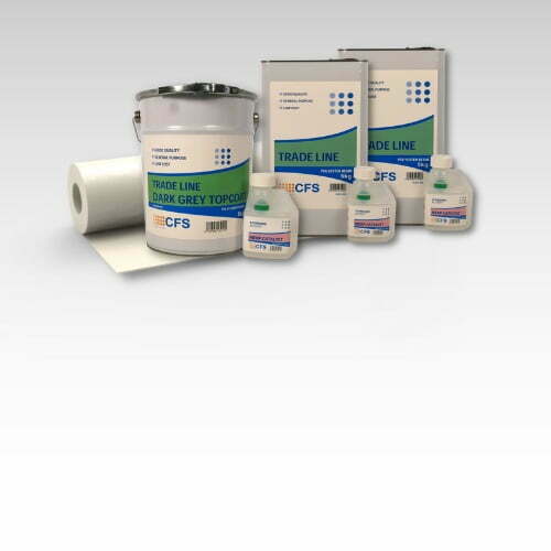 Contents - 2.5m2 Trade Line Fibreglass Roofing Kit 2 layer x 450g