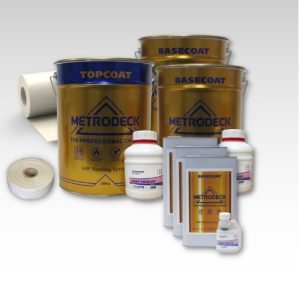 Contents - 30m2 Metrodeck Fire Rated Fibreglass Roofing Kit 600g