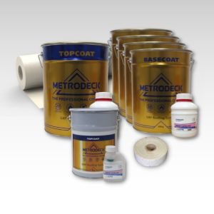 Contents - 45m2 Metrodeck Fire Rated Fibreglass Roofing Kit 600g