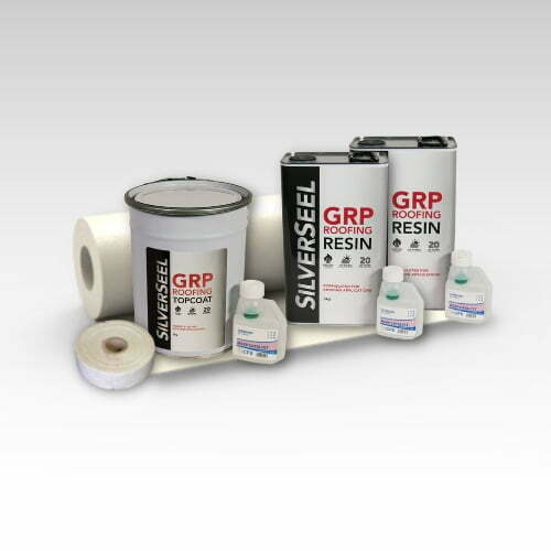 Contents - 5m2 Silverseel Fire retardant Fibreglass Roofing Kit 600g