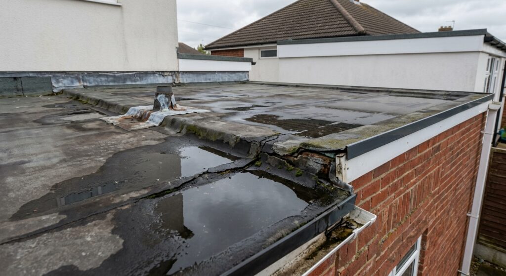 Flat roof is leaking